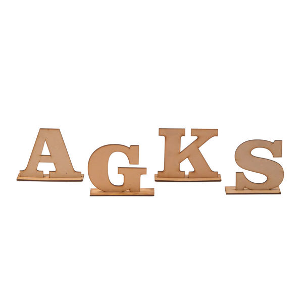 Imagen de LETRAS DE MDF CON BASE 12 CM