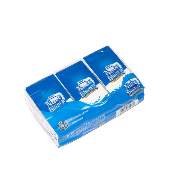 Imagen de PAQUETE DE PAÑUELOS NUBE BLANCA INDIVIDUAL