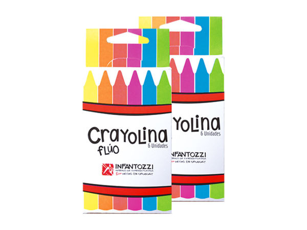 Imagen de CRAYOLINA INFANTOZZI FLUO X 6