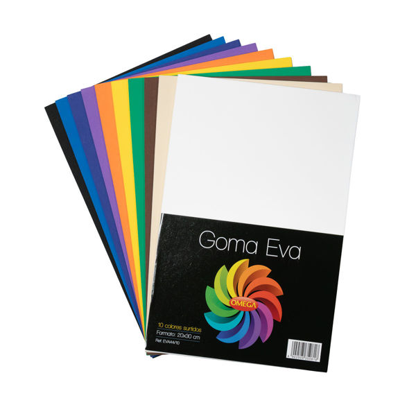 Imagen de PAQUETE DE GOMA EVA A4 COMUN  X10