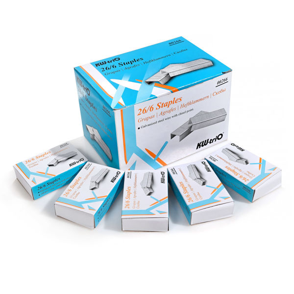 Imagen de CAJA DE GRAPAS KW-TRIO 26/6 X 1000