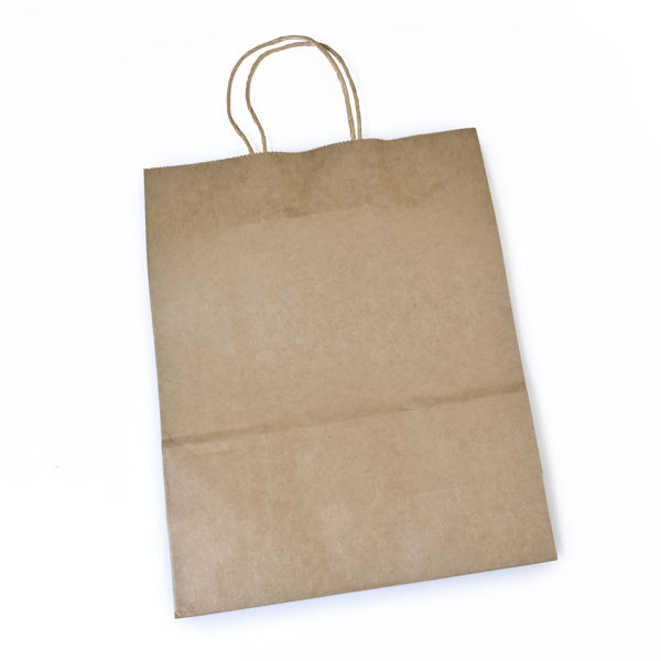 Imagen de BOLSA DE REGALO DE PAPEL KRAFT 27 X 5 X 21 CM