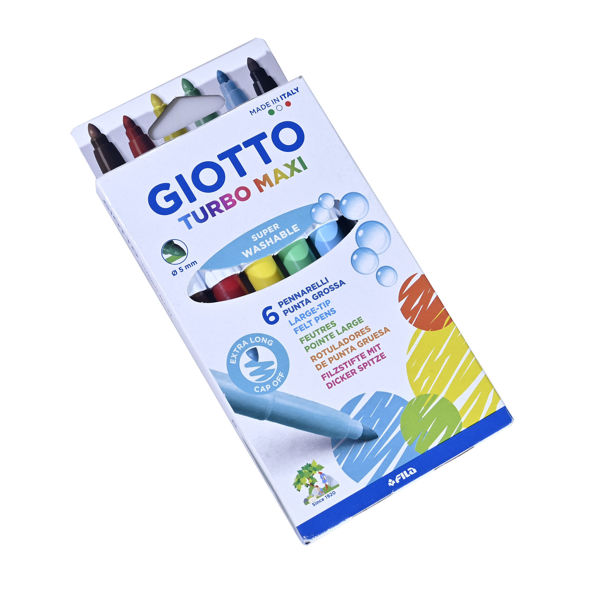 Imagen de MARCADOR GIOTTO GRUESO X6 UNIDADES