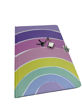 Imagen de DIARIO INTIMO CON CANDADO ARCO IRIS PASTEL