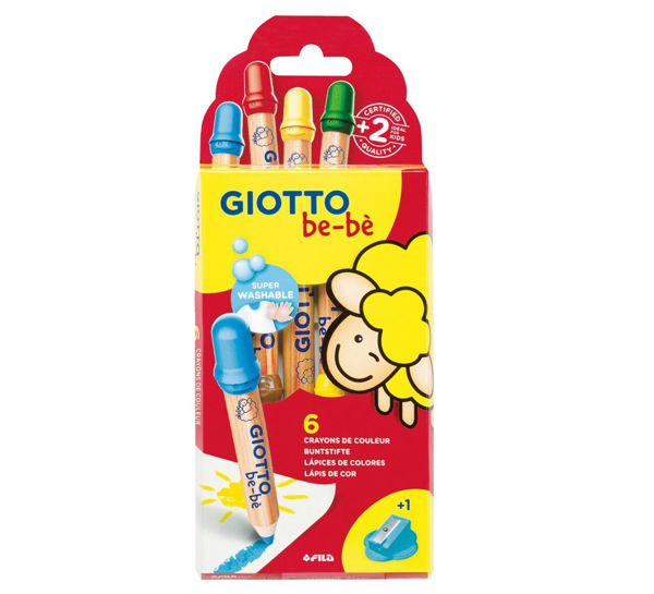 Imagen de LAPICES DE COLORES GIOTTO BEBE  X6 COLORES