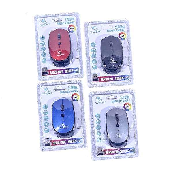Imagen de MOUSE INALAMBRICO DE COLORES (MODELO YELANDAR CHICO)