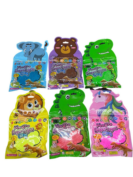 Imagen de MASA DE MODELAR LIVIANA BOLSA ANIMALITO VARIOS COLORES