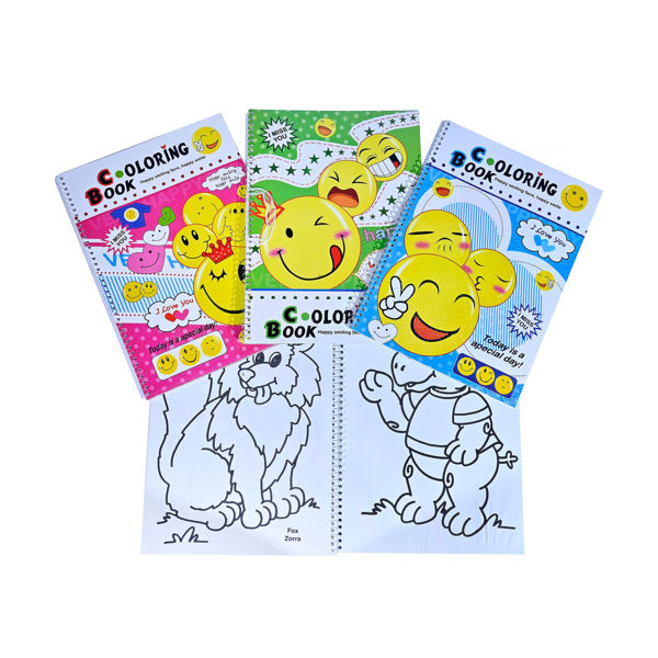 Imagen de LIBRO GIGANTE PARA COLOREAR CON MANIJA MODELO SONRISAS SMILE