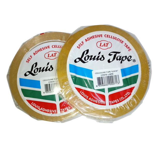 Imagen de CINTA ADHESIVA LOUIS TAPE  12MM X 60 MTS.     LY