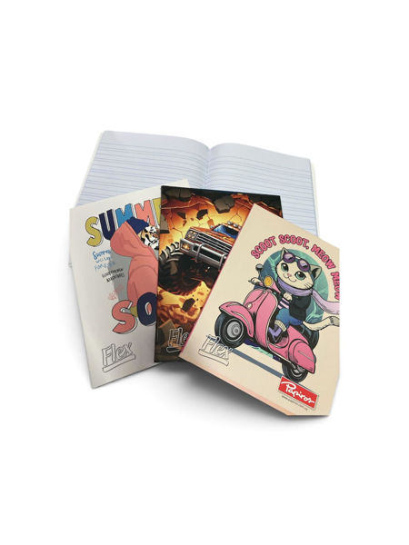 Imagen de CUADERNO PAPIROS FLEX DOBLE RAYA 48 HS