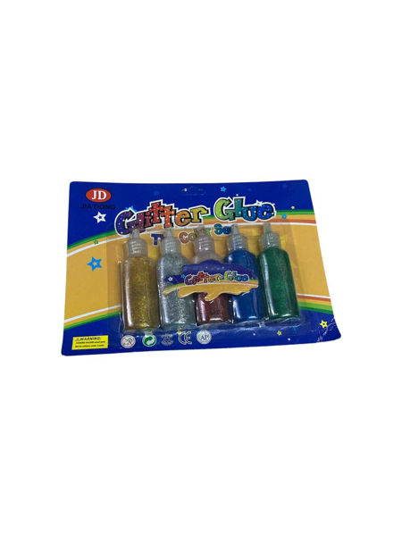 Imagen de SET DE GOMAS CON BRILLANTINA DE COLORES X5 UNIDADES