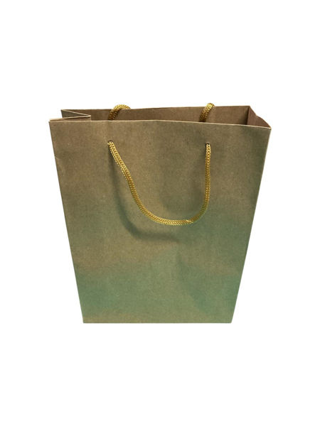 Imagen de BOLSAS KRAFT C/CORDON 19.5 X 14.5  QU
