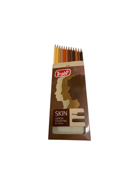 Imagen de LAPICES DE COLORES TRABI SKIN X12 TONOS PIEL
