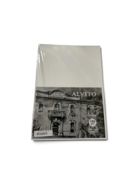 Imagen de HOJAS OPALINA LISA BLANCA  180 GRS A4 X 100 ALVITO